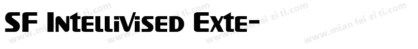 SF Intellivised Exte字体转换